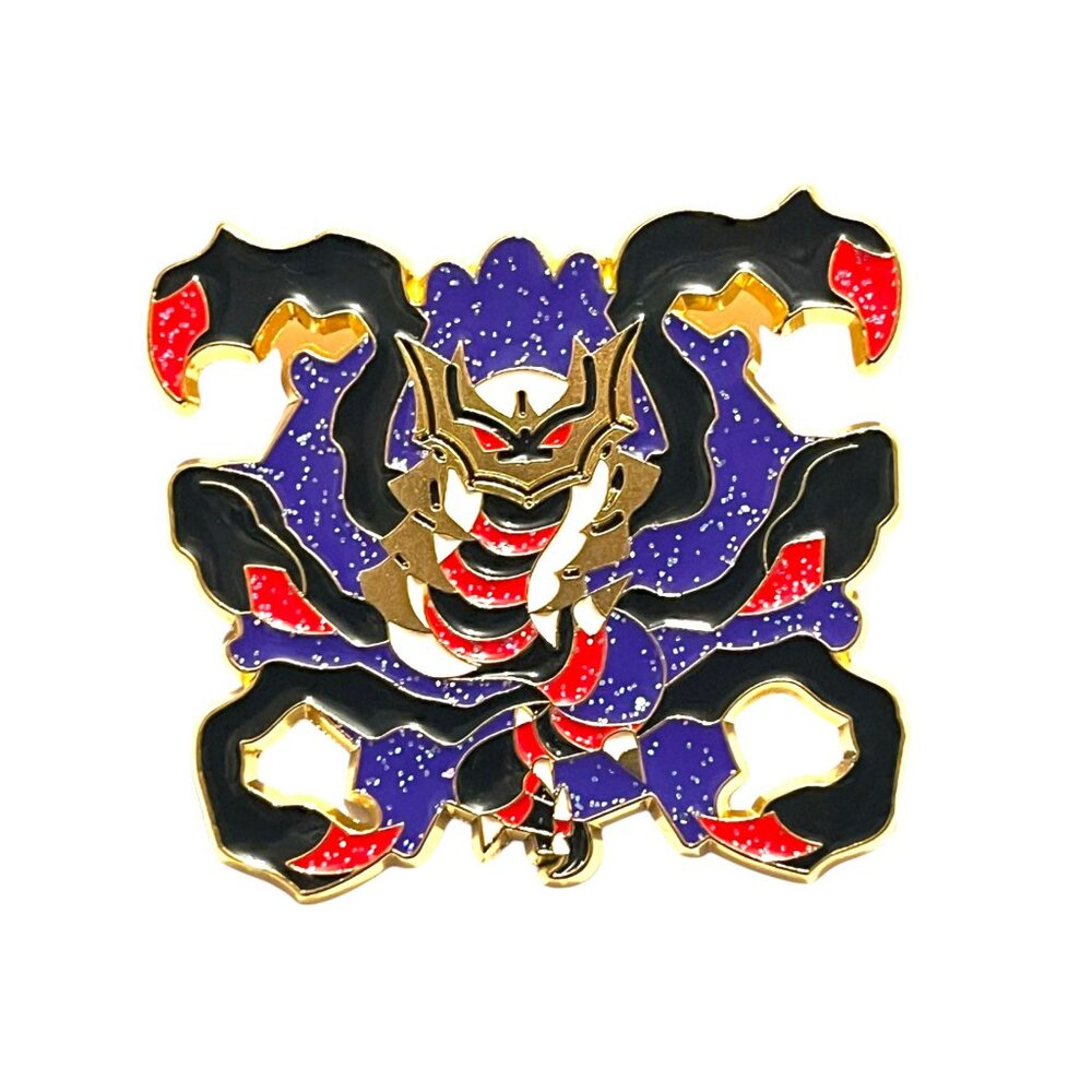 Pokemon Inspired Glittery Giratina Fan Made Enamel Pin Lapel Pin